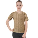 Brown Cardboard Texture Macro, Cardboard, Cardboard Women s Sport Raglan T-Shirt