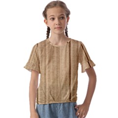 Kids  Cuff Sleeve Scrunch Bottom T-Shirt 