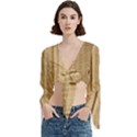 Trumpet Sleeve Cropped Top 