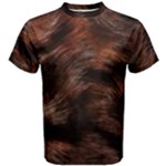 Brown Wool Texture Men s Cotton T-Shirt