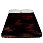 Brown Wool Texture Fitted Sheet (Queen Size)