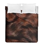 Brown Wool Texture Duvet Cover Double Side (Full/ Double Size)