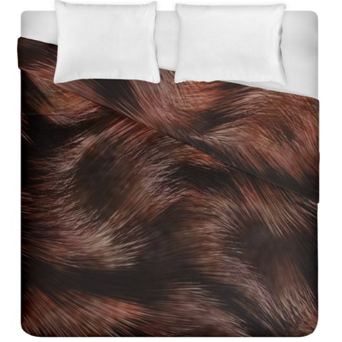 Brown Wool Texture Duvet Cover Double Side (King Size) from ArtsNow.com