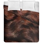 Brown Wool Texture Duvet Cover Double Side (California King Size)