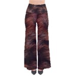 Brown Wool Texture So Vintage Palazzo Pants