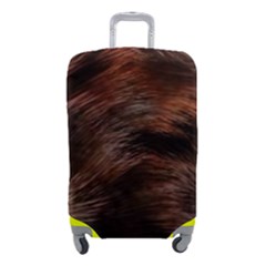 Brown Wool Texture Luggage Cover (Small) from ArtsNow.com