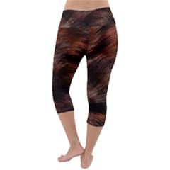 Lightweight Velour Capri Yoga Leggings 