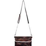 Brown Wool Texture Mini Crossbody Handbag