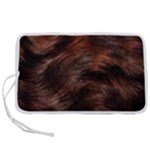 Brown Wool Texture Pen Storage Case (L)