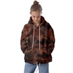 Brown Wool Texture Kids  Oversized Hoodie