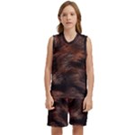 Brown Wool Texture Kids  Basketball Mesh Set