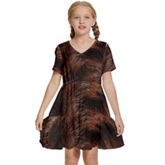 Kids  Short Sleeve Tiered Mini Dress 