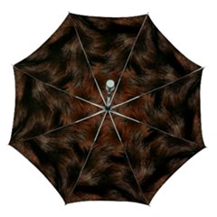 Brown Wool Texture Automatic Folding Umbrella with Case (Medium) from ArtsNow.com