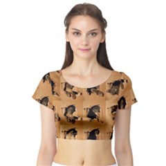 Short Sleeve Crop Top 