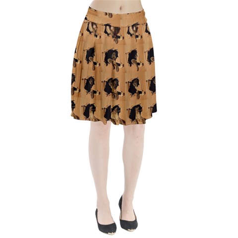 Carton, Brown Pleated Skirt from ArtsNow.com