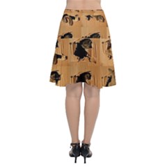 Chiffon Wrap Front Skirt 