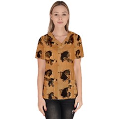 Women s V-Neck Scrub Top 