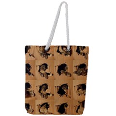 Full Print Rope Handle Tote (Large) 