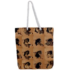 Full Print Rope Handle Tote (Large) 