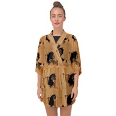 Half Sleeve Chiffon Kimono 