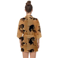 Half Sleeve Chiffon Kimono 