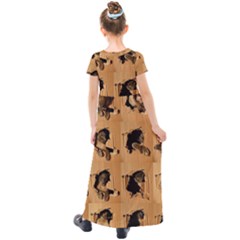 Kids  Short Sleeve Maxi Dress 