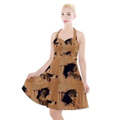 Halter Party Swing Dress  