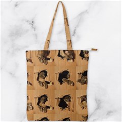 Double Zip Up Tote Bag 