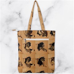 Double Zip Up Tote Bag 