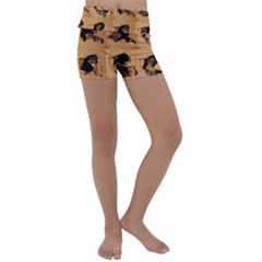 Kids  Lightweight Velour Yoga Shorts 