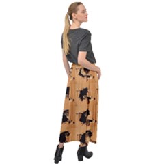 Velour Split Maxi Skirt 