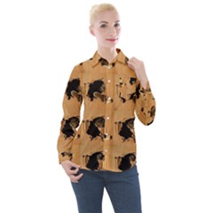 Women s Long Sleeve Pocket Shirt 