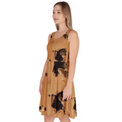 Knee Length Skater Dress With Pockets 