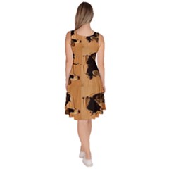 Knee Length Skater Dress With Pockets 