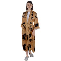 Maxi Satin Kimono 