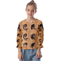 Kids  Cuff Sleeve Top 