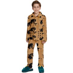 Kids  Long Sleeve Velvet Pajamas Set 