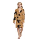 Kids  Long Sleeve Velvet Lounge Robe 