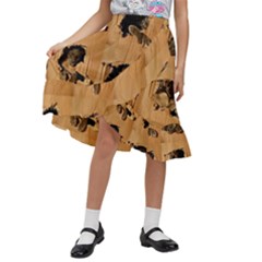 Kids  Ruffle Flared Wrap Midi Skirt 