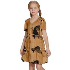 Kids  Short Sleeve Tiered Mini Dress 