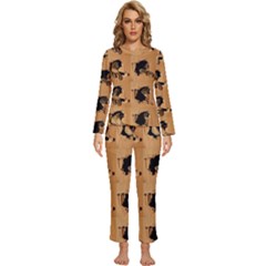 Womens  Long Sleeve Lightweight Pajamas Set 