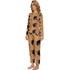 Womens  Long Sleeve Lightweight Pajamas Set 