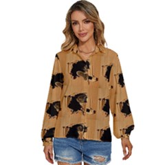 Women s Long Sleeve Button Up Shirt 