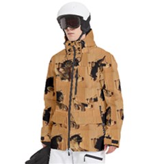 Men s Multi Pockets Zip Ski and Snowboard Waterproof Breathable Jacket 