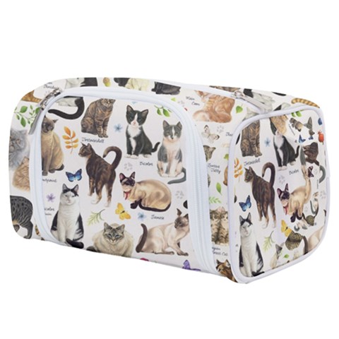 Cats, All, Collage, Cat Toiletries Pouch from ArtsNow.com