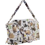 Cats, All, Collage, Cat Canvas Crossbody Bag