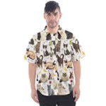 Cats, All, Collage, Cat Men s Short Sleeve Shirt