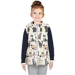 Cats, All, Collage, Cat Kids  Hooded Puffer Vest