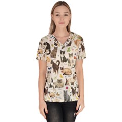 Women s V-Neck Scrub Top 