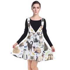 Plunge Pinafore Dress 